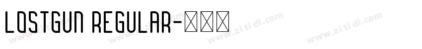 lostgun Regular字体转换
